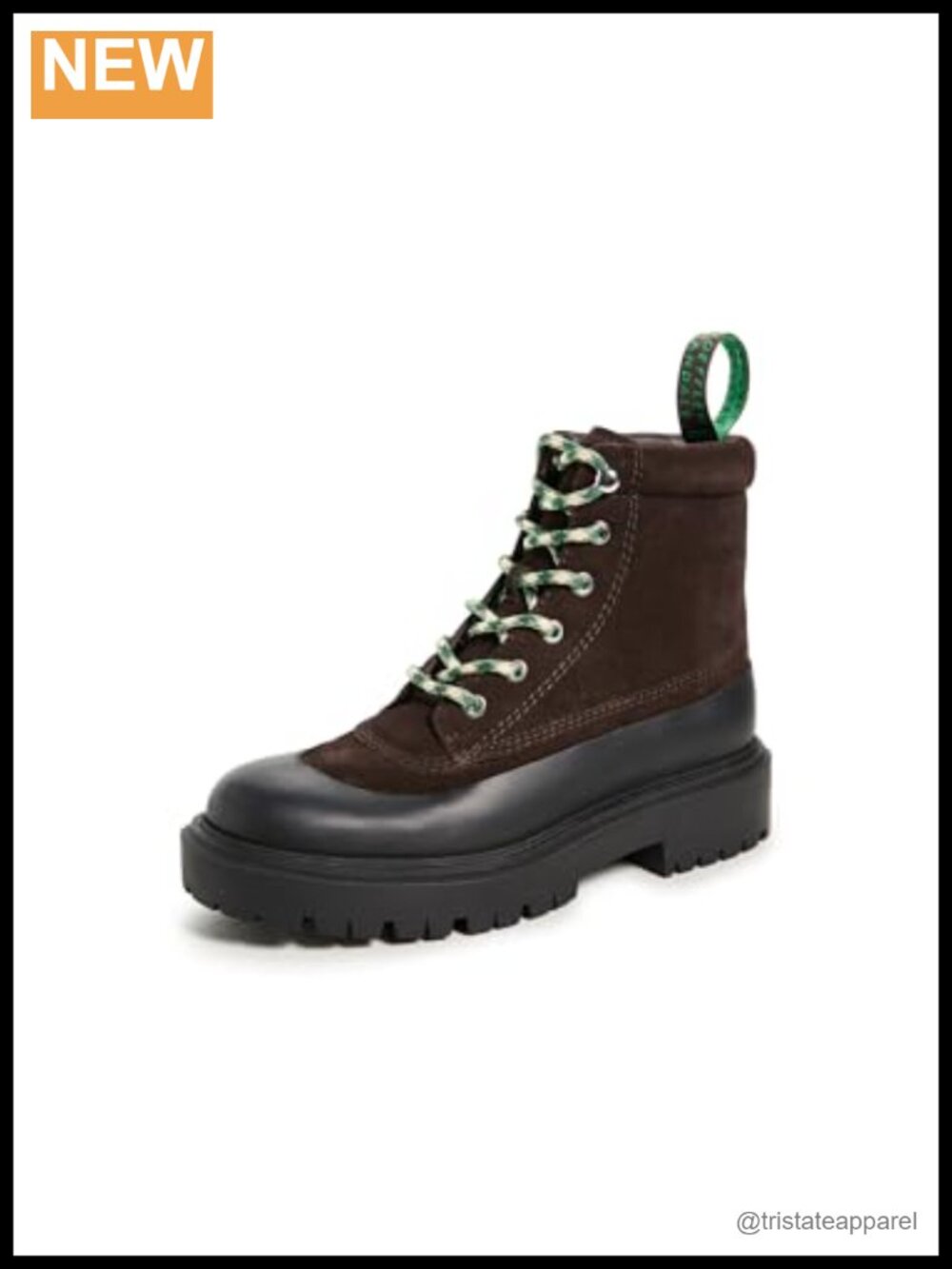 Lace Up Weather Boots Suede Ankle Bootie Block Heel